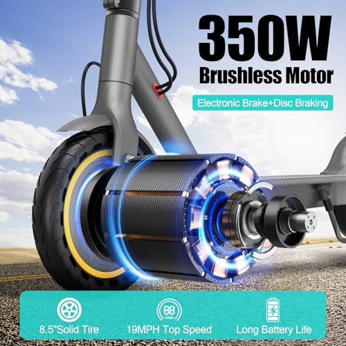 Electric Scooter for Adults, 16 Mph, 350W, Foldable with App Control Q105033