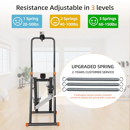 Compact Folding Stair Stepper with Adjustable Resistance for Home A6097