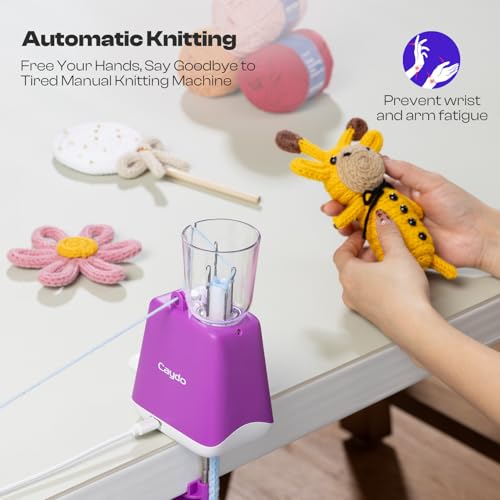 Caydo i Cord Knitting Machine, Electric iCord Maker Tool S14428