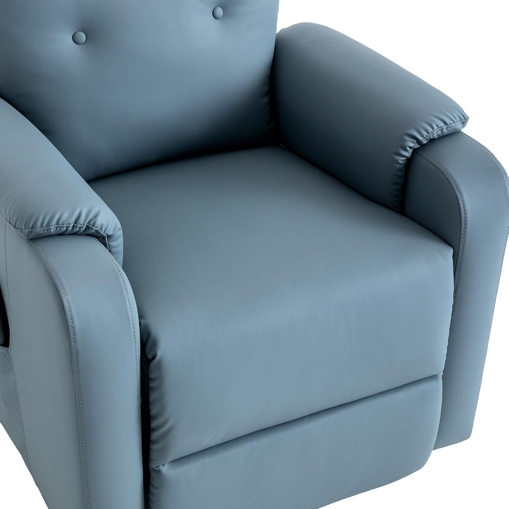 Power Lift Recliner Chair with Adjustable Heated Massage for Elderly, F-Blue R8992