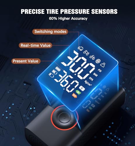 Portable Tire Inflator Cordless Air Pump with Digital Gauge 150PSI R45943