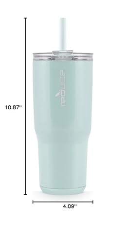 REDUCE Cold1 34 oz Tumbler with Lid and Straw, Vacuum Insulated Stainless Steel D10206
