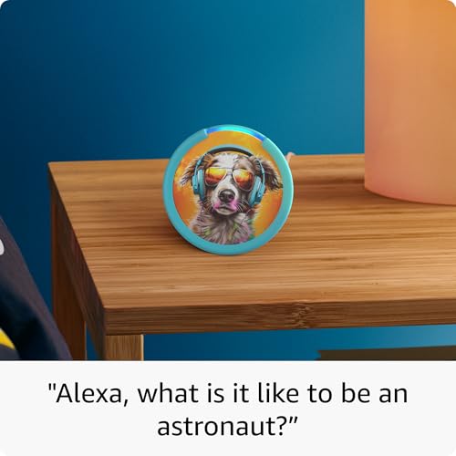 Amazon Echo Pop Kids with parental controls, includes 6 months of Amazon Kids+ F734