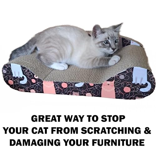 Evelots Cat Scratching Pad Durable Cardboard Lounge for Indoor Cats Y9828