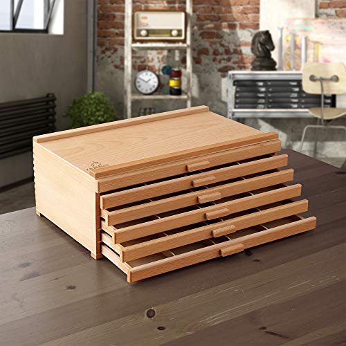 7 Elements 6 Drawer Wooden Artist Storage Box G860