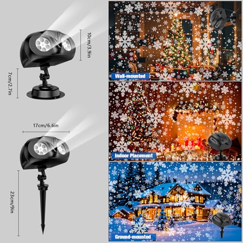 Halloween Christmas Projector Lights Outdoor with Remote, Waterproof Holiday Decor N1281