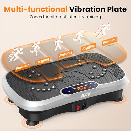 AXV Vibration Plate Fitness Platform Exercise Machine for Full Body Workout Q37919
