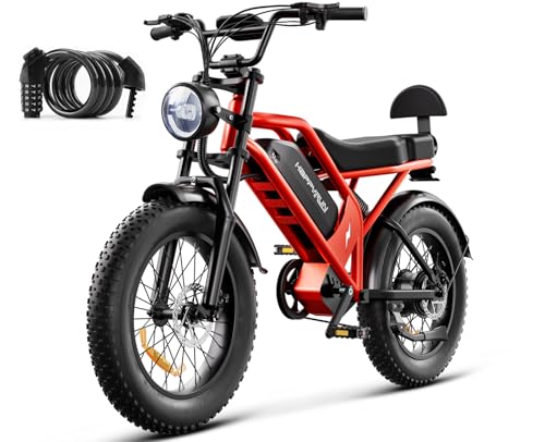 Electric Bike for Adults, 1500W Motor, 48V 18Ah Removable Battery, 20" Fat Tire Ebike, 7-Speed Transmission, Up to 32MPH and 68+ Miles Range, All-Terrain E-Bike (G52)