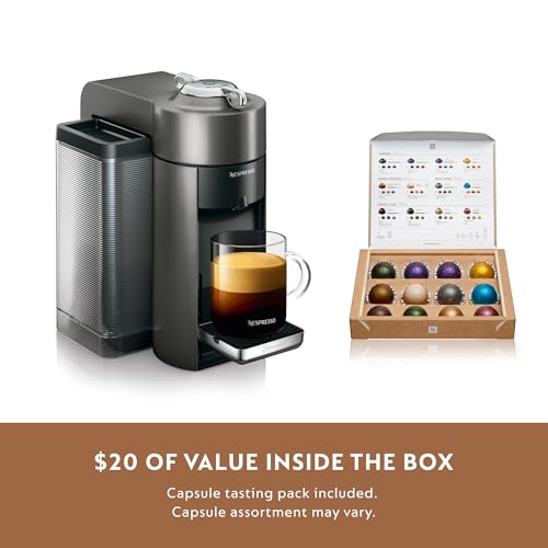 Nespresso Vertuo Coffee and Espresso Maker by De'Longhi, Graphite Metal E903048