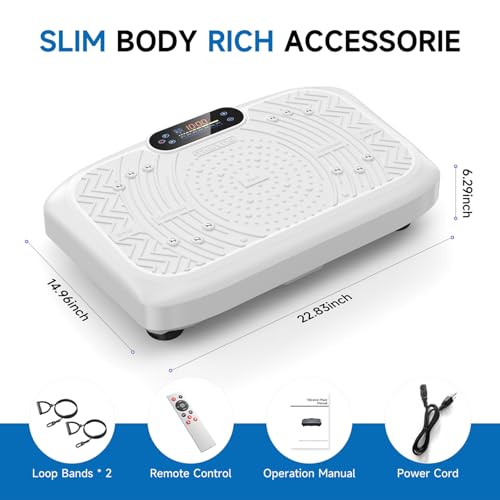 Vibration Plate Exercise Machine Full Body Workout 450 Lbs Capacity W919