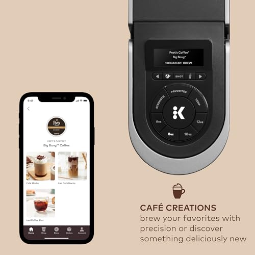 Keurig K-Cafe Single-Serve Coffee, Latte & Cappuccino Maker with Milk Frother, Dark Charcoal H6761