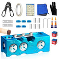 11-in-1 Aluminum Alloy Pool Cue Tip Shaper Replacement Kit (Blue) X4536