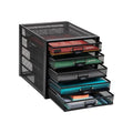 Mind Reader 10-Drawer Metal Mesh Desk Organizer, Silver N923041
