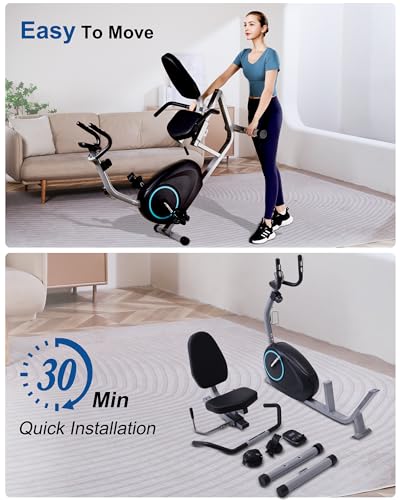 Recumbent Exercise Bike for Seniors with 400LB Capacity M8602