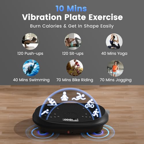 Vibration Plate Exercise Machine for Full Body Workout, 450 lbs Capacity K2776