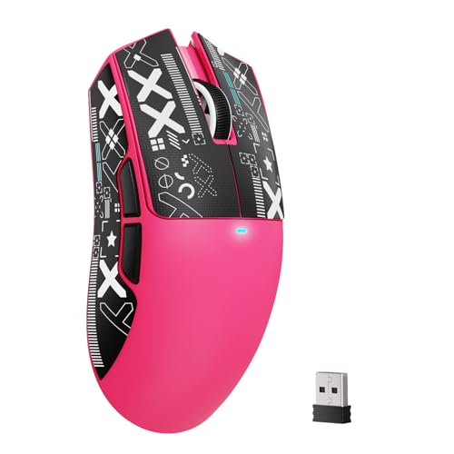 Attack Shark X11SE Wireless Gaming Mouse, Tri-Mode 22K DPI, 59g, Berry Red Y3775