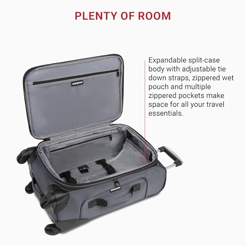 SwissGear Sion Softside Expandable Luggage, Black, 29-Inch C81483