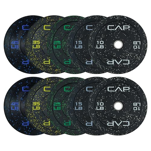 CAP Barbell 2-Inch Olympic Bumper Plate Weight Set O371151