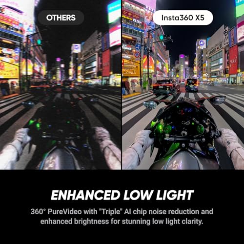 Insta360 X5 Motorcycle Bundle Waterproof 8K 360° Action Camera W639638