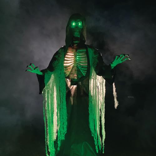 Haunted Hill Farm Motion-Activated 7.5-Ft. Smoldering Ghoul Animatronic Halloween Decoration N1475