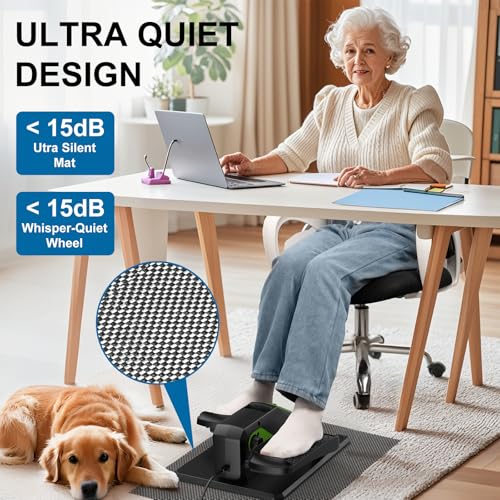 VIVURN® 018 Under Desk Elliptical Machine for Seniors, Quiet & Portable G789550