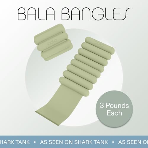 Bala Bangles Wrist & Ankle Weights Adjustable Silicone Set for Women Men Y10032