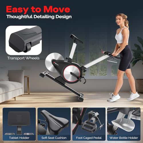 Sperax Exercise Bike Indoor Cycling Bike with Comfortable Seat LED Display Y5399