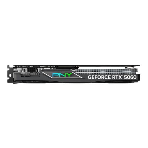 PNY NVIDIA GeForce RTX 5060 8GB ARGB Overclocked Triple Fan Graphics Card V241023
