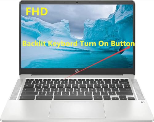 HP 2023 Chromebook 14 Inch Laptop, Intel Celeron, 4GB RAM, 64GB eMMC, Gray B2925