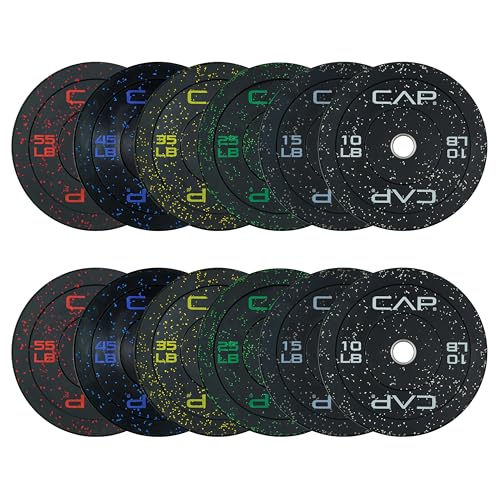 CAP Barbell 2-Inch Olympic Bumper Plate Weight Set O371151