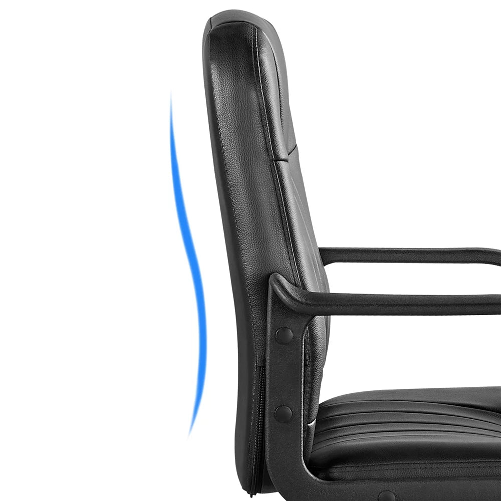 Yaheetech Adjustable Office Chair Swivel Ergonomic Computer Desk Chair with Armrest A859