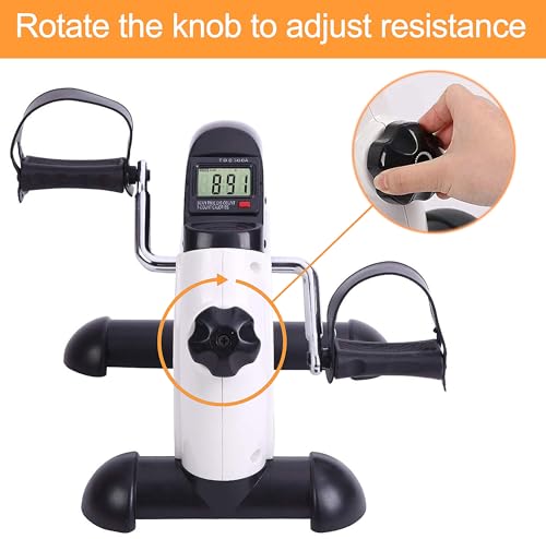 MOMODA Under Desk Bike Pedal Exerciser with LCD Display O819