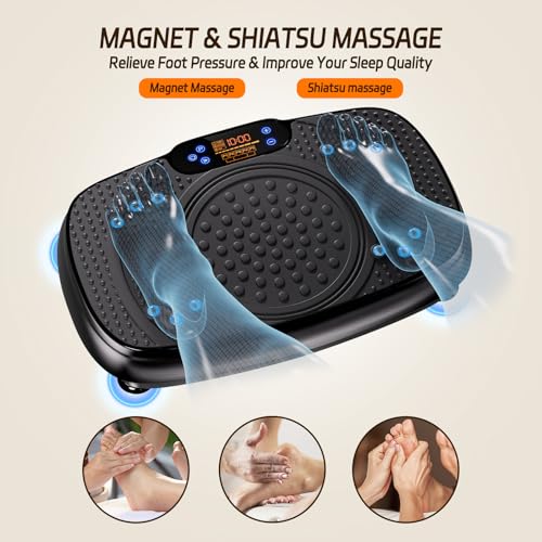 TISSCARE Vibration Plate Exercise Machine for Whole Body Workout at Home A527