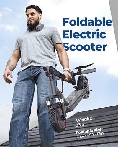 VOLPAM Electric Scooter, 350W/500W, 8.5"/10" Tires, Folding E-Scooter with Dual Braking Q653200
