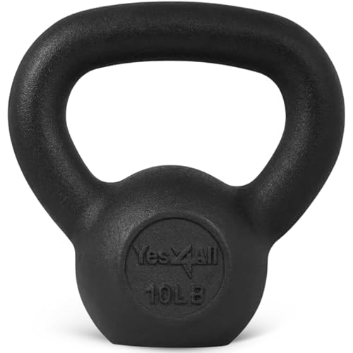 Yes4All 5-80 lbs Cast Iron Kettlebell for Strength Training M7531