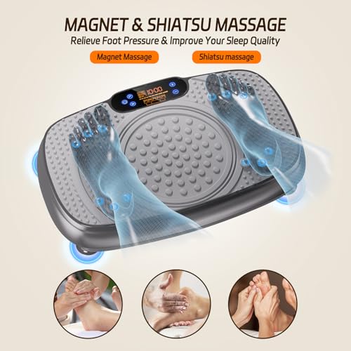 TISSCARE Vibration Plate Exercise Machine for Whole Body Workout at Home A527