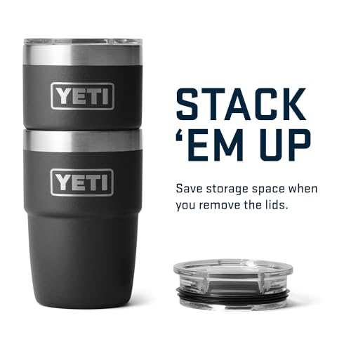 YETI Rambler 8 oz Stackable Cup, Stainless Steel, Vacuum Insulated with MagSlider Lid S120489