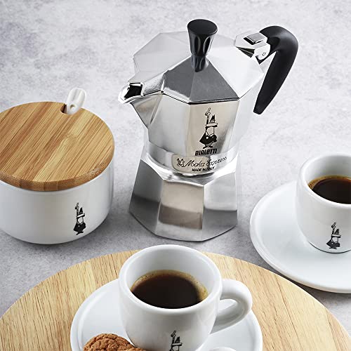 Bialetti Moka Express 6 Cup Espresso Maker, Silver N8772