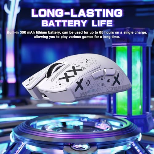 Attack Shark X11SE Wireless Gaming Mouse, Tri-Mode 22K DPI, 59g, Berry Red Y3775