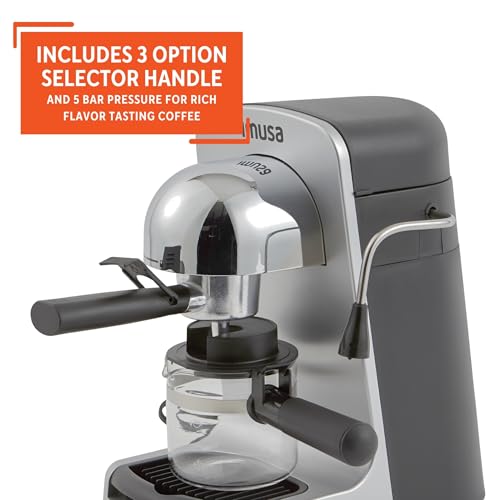 IMUSA GAU-18202 4 Cup Espresso/Cappuccino Maker, Black V2290