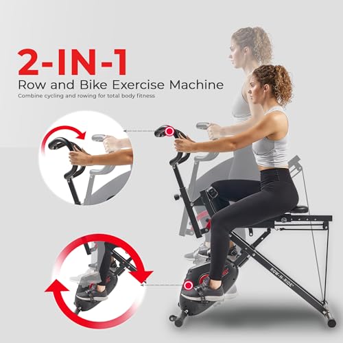 Sunny Health & Fitness Row-N-Ride PRO Full Body Squat Machine G774529
