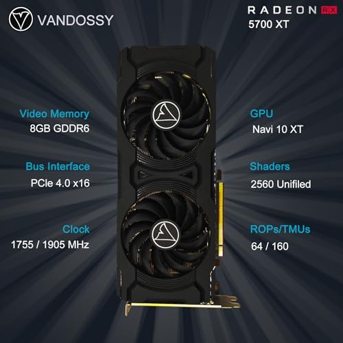 Radeon RX 5700 XT Graphics Card 8GB GDDR6 RDNA Architecture PCIe 4.0 G97060