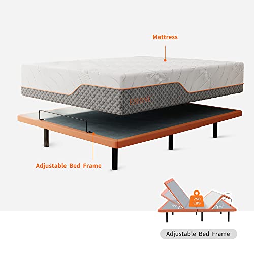 Split King Adjustable Bed Frame with Hybrid Mattress, Zero Gravity, Massage R919726