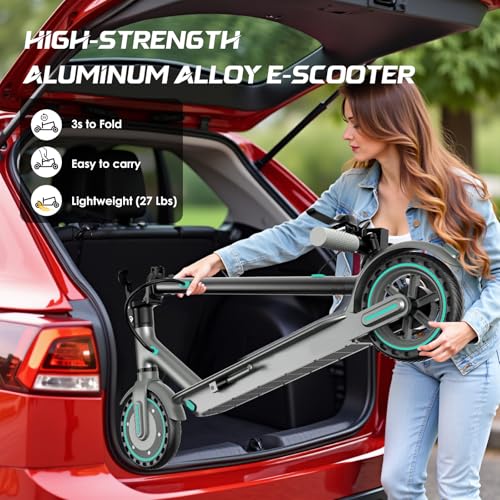 Electric Scooter for Adults, 19Mph, 15/21 Miles Range, Foldable with App Control O825633