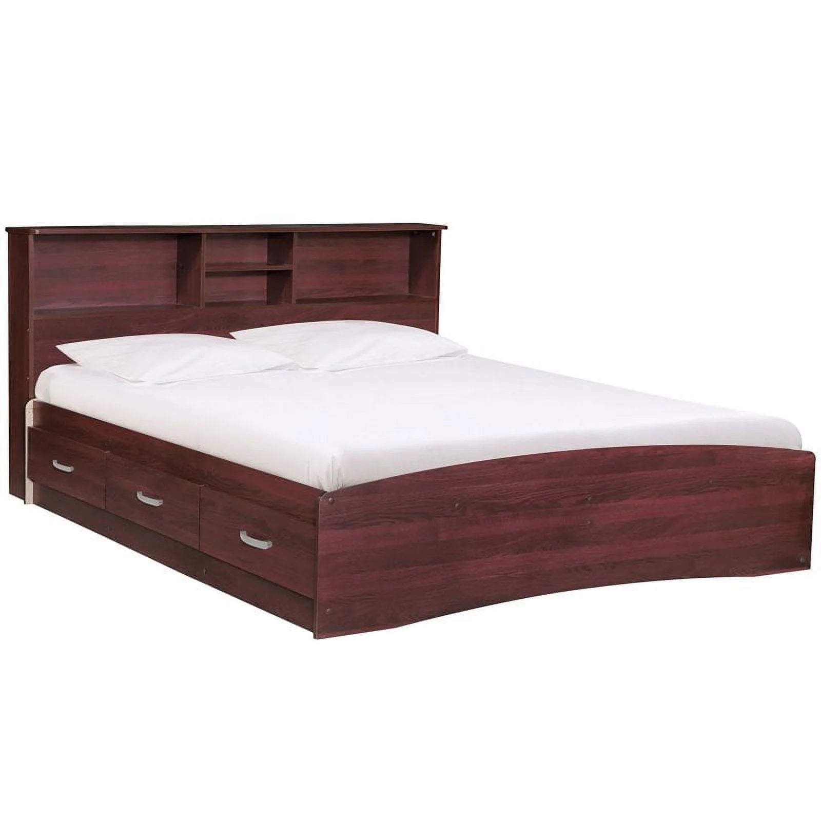 Home Square 2-Piece Queen Captains Bed with 5-Drawer Tall Chest X799