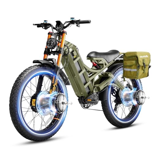 Romeo Pro 3 Electric Bike for Adults 5000W Dual Motor 60V 80Ah Fat Tire Full Suspension I27752