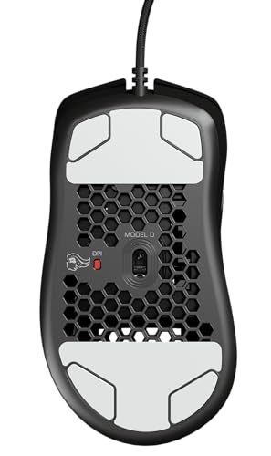 Glorious Model D Wired Gaming Mouse - 68g Honeycomb RGB Ergonomic, Matte White M160012