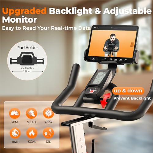 YOSUDA PRO Magnetic Exercise Bike 350 lbs Capacity Indoor Cycling Stationary B677