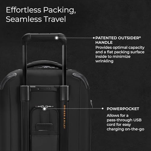 Briggs & Riley 22" Carry On Expandable Spinner - Softside Luggage, Black G487462