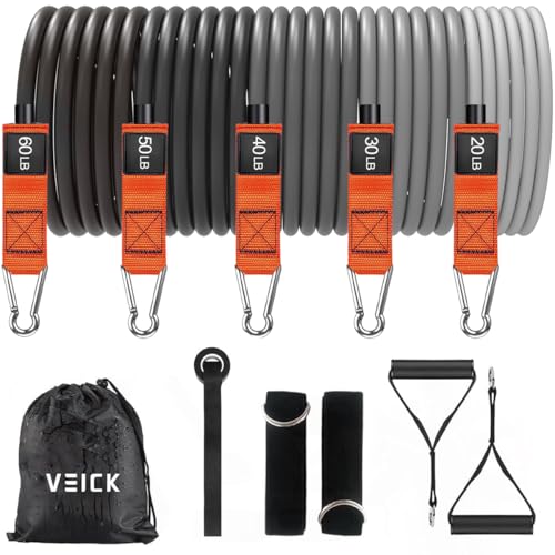 VEICK Resistance Bands with Handles for Home Workout O75059